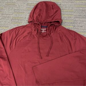 Rhone Reign Performance Hoodie Men's Size XXL Burgundy Lightweight Pullover